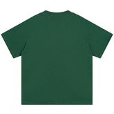 Sp5der Spider Web Print Gothic Punk T-Shirt Green